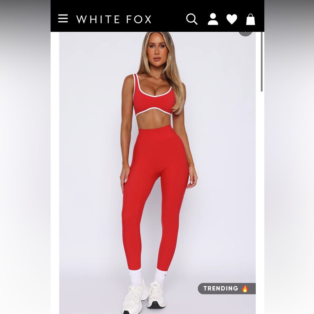 White Fox go getter leggings